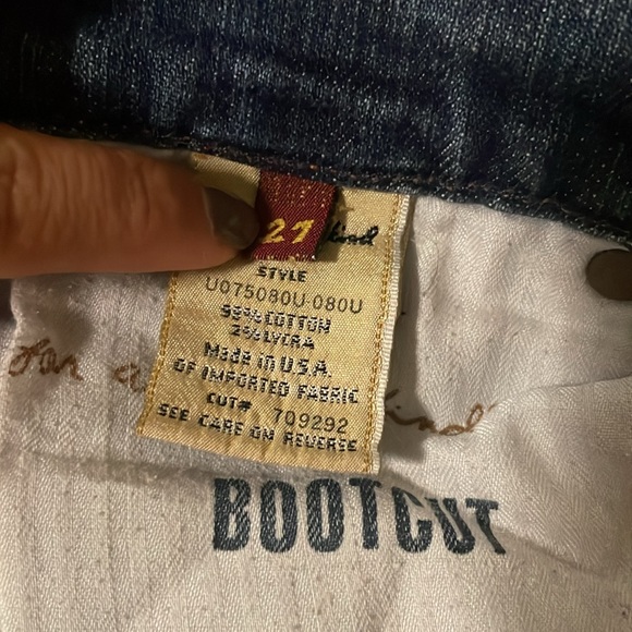 7 For All Mankind Bootcut Jeans Size 27 - Picture 3 of 5